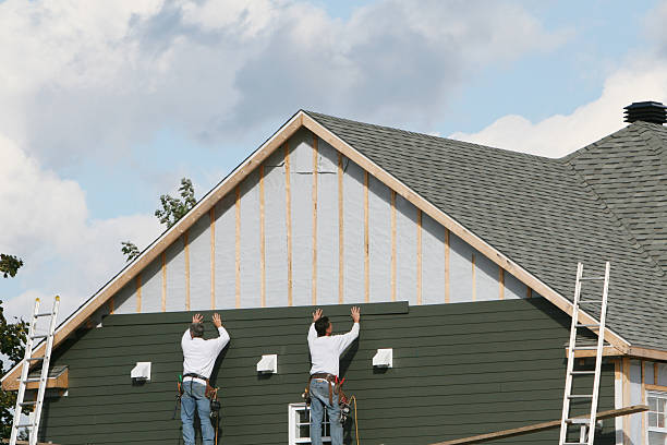 Professional Emergency Siding Repair technician working in Refton, PA